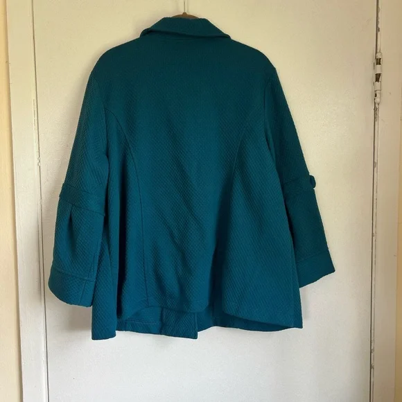 Studio 1940 Teal Button-Up Blazer Size 20W - Picture 2 of 7